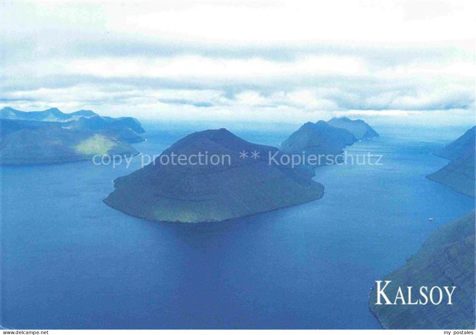 Kalsoy Faeroeer Island Fliegeraufnahme