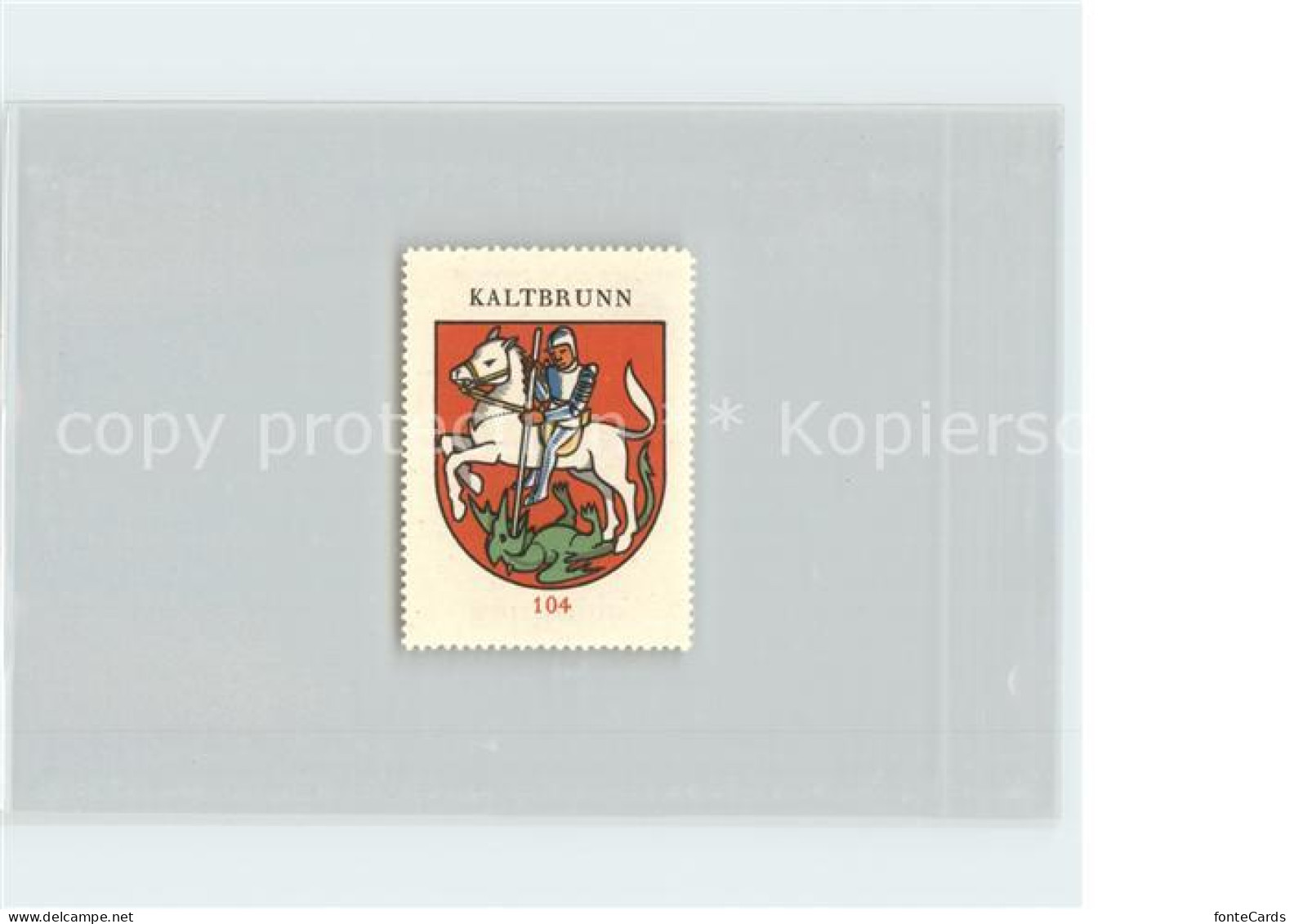 Kaltbrunn Briefmarke Wappen