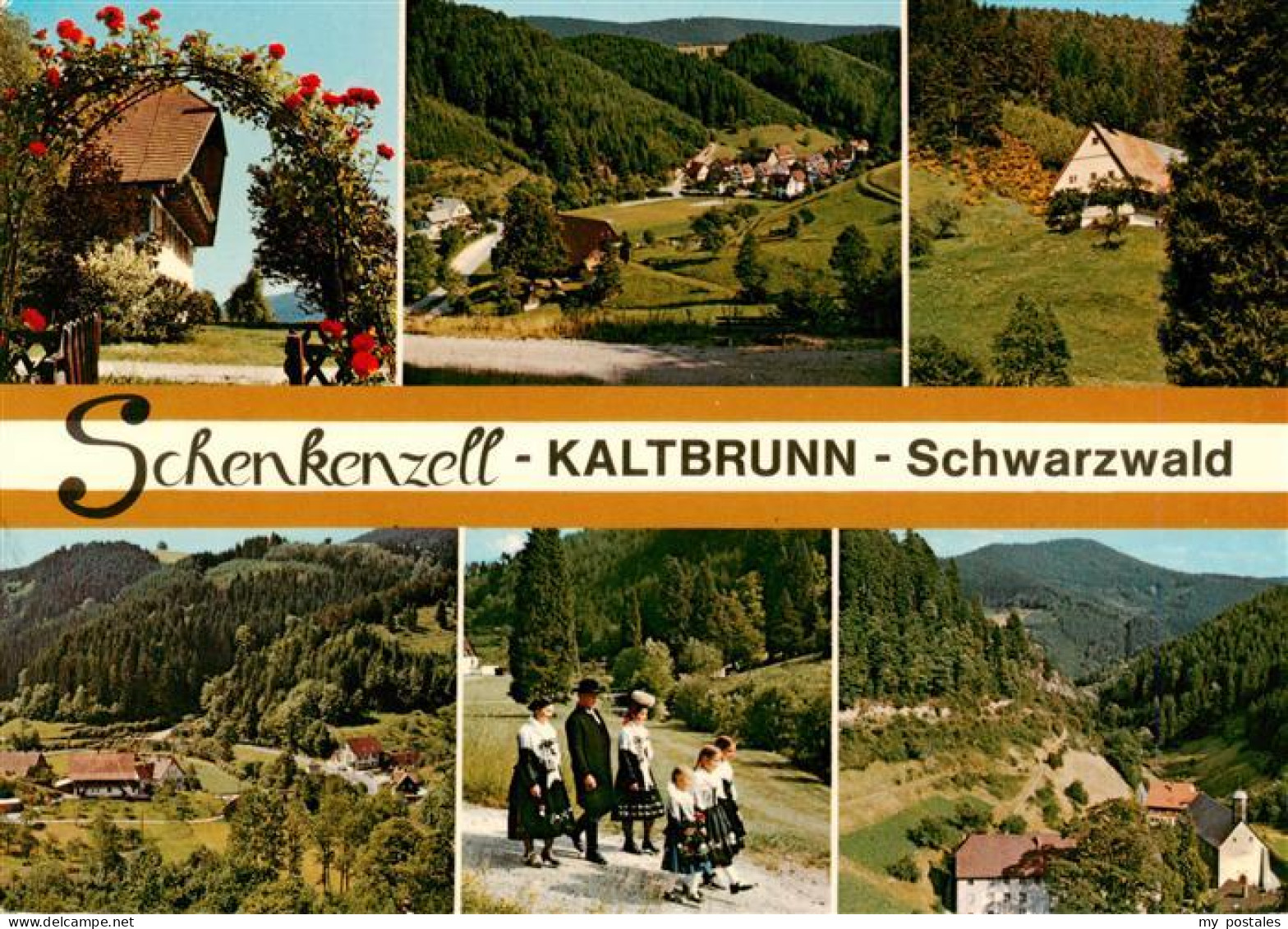 Kaltbrunn Schenkenzell Schwarzwaldhaus Teilansichten Panorama Trachten