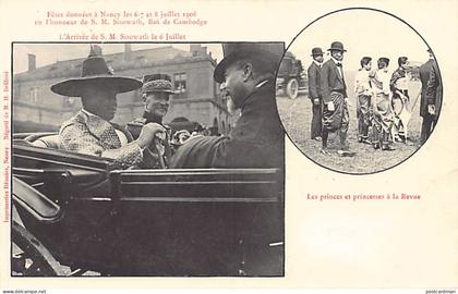 Cambodge - S. M. Sisowath, Roi du Cambodge à Nancy en 1906 - Arrivée le 6 juillet - Ed. Bergeret