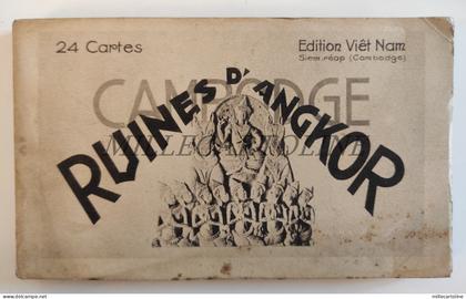 RUINES D'ANGKOR - 24 Postcards Folder, Edition Viet Nam, Cambodge