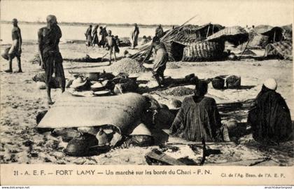CPA N Djamena Fort Lamy Tschad, Ein Marsch über die Grenzen von Chari
