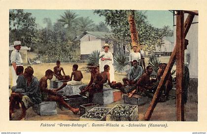 Kamerun - Faktorei Gross-Batanga - Gummi-Wäsche u. Schneiden - Verlag unbekannt