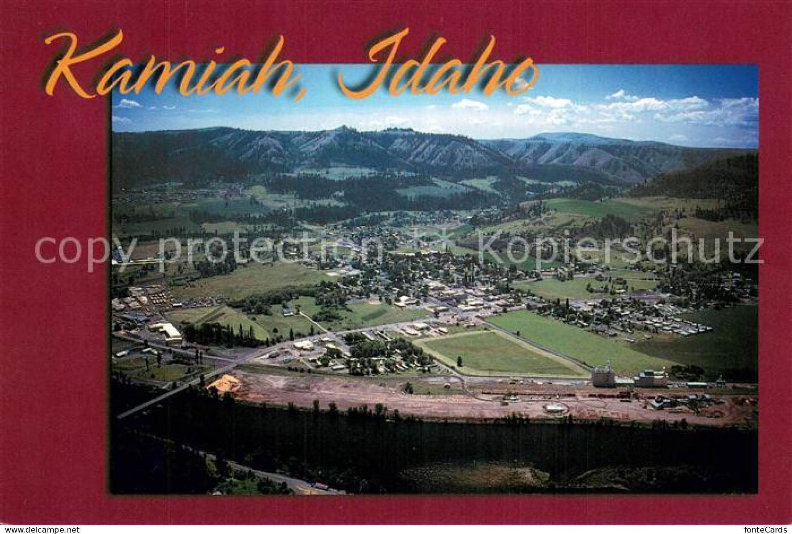 Kamiah Idaho Aerial view
