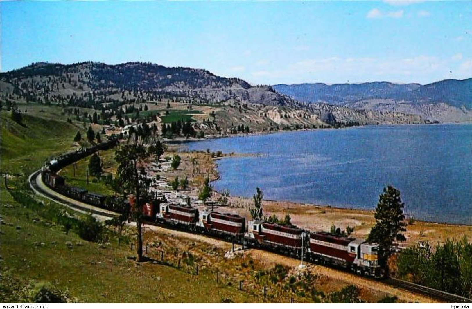 KAMLOOPS LAKE  (B.C. Canada 1965)  - FREIGHT TRAIN LOCO type GP9   - Canadian pacific railway