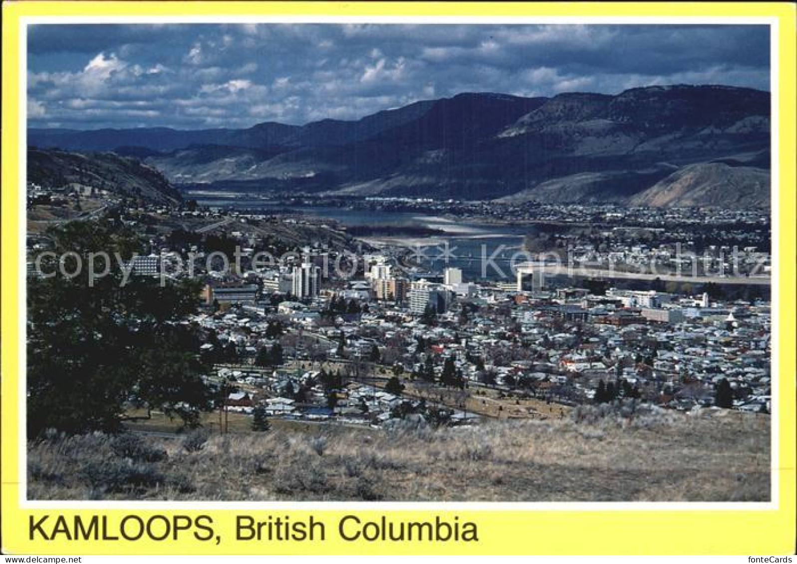 Kamloops Panorama Thompson River Mountains