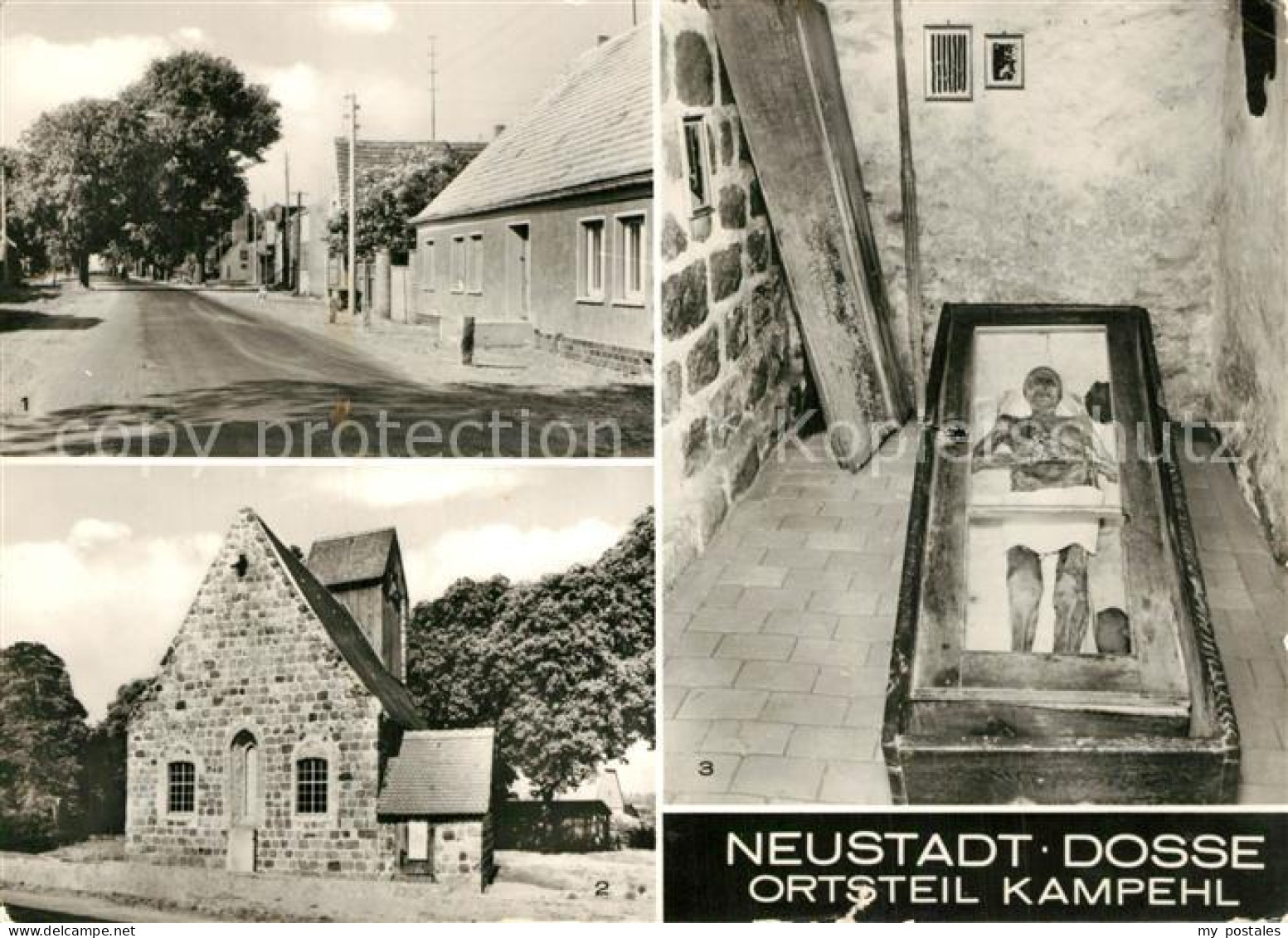 Kampehl Neustadt Dosse Wehrkirche mit nicht verwestem Leichnam des Ritters von K
