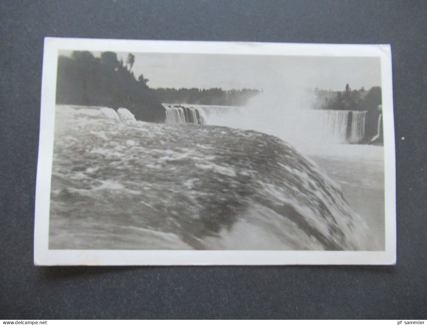 Kanada Canada 1939 Echtfoto AK Niagarafälle / Wasserfall / Niagara Falls Ontario nach Siebenbrünn gesendet