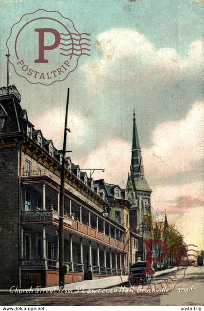 CANADA. BROCKVILLE. ONT. CHURCH STREET FROM ST LAWRENCE HALL.