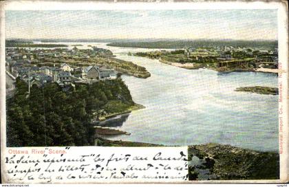 CPA Ottawa River Scene