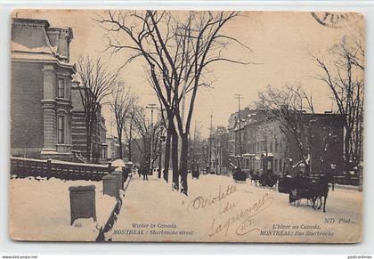 Canada - L'Hiver au Canada - MONTRÉAL (QC) Rue Sherbrooke - Ed. Neurdein ND Phot. 466