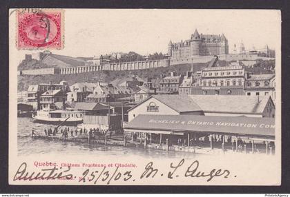 Postcard, CANADA, Quebec, Chateau Frontenac and Citadel