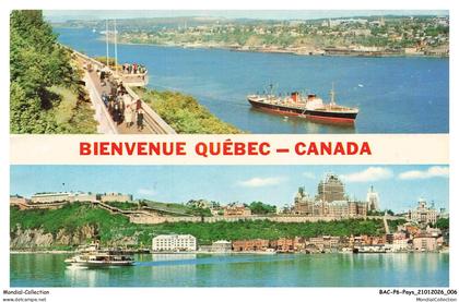 BACP6-0369-CANADA - QUEBEC - Bienvenue QUEBEC - La cité de Quebec souhaite a ses visisteurs le plus agreable des sejours