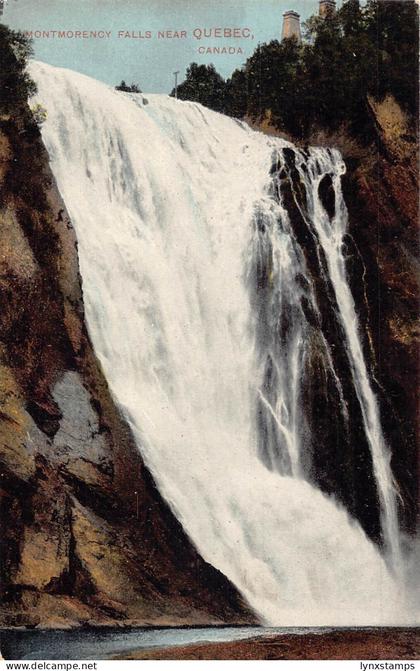 C006 Canada, Montmorency falls near Quebec vintage postcard