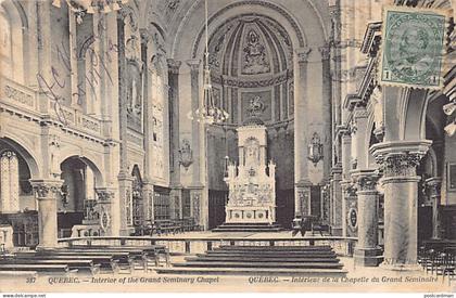 Canada - QUÉBEC - Intérieur de la chapelle du Grand Séminaire - Ed. Neurdein ND Phot. 387