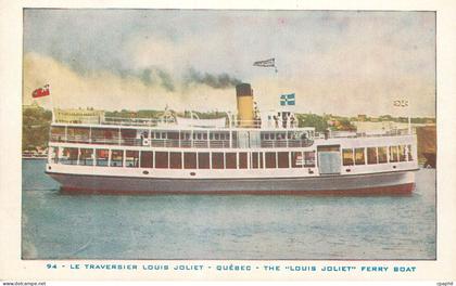 CPM Canada Quebec Le Traversier Louis Joliet Ferry boat Bateau