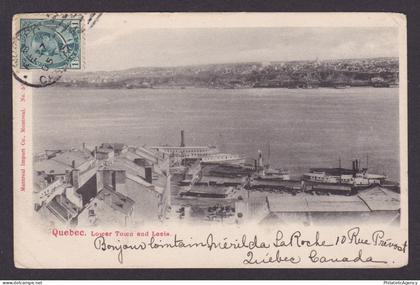 Postcard, CANADA, Quebec, Lower Town and Levis