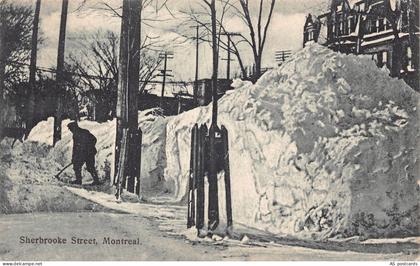 B647 Canada 1909 Sherbrooke Street Montreal vintage postcard