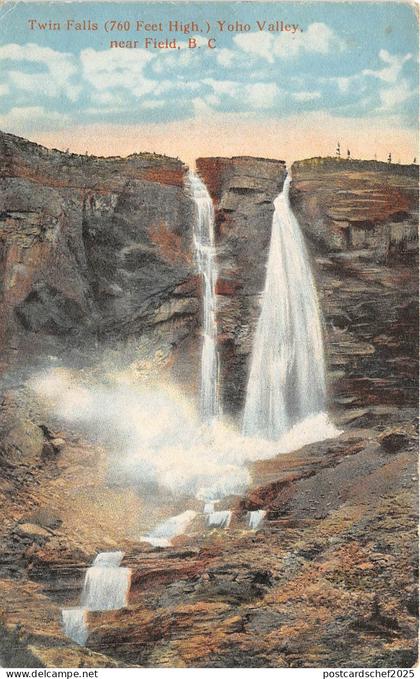 br106346 twin falls yoho valley near field canada