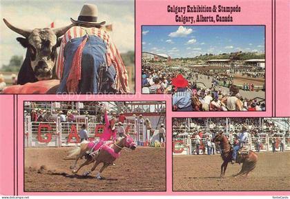 Calgary Alberta Canada Calgary-Stampede Rodeo Bronco-Riding Barrel-Racing Stier