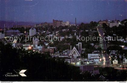 Chicoutimi Canada Ville la nuit