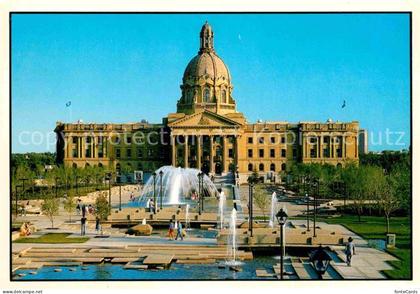 Edmonton Alberta Fontaene Legislative Building