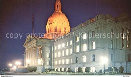 Edmonton Alberta Provincial Parliament Building Nachtaufnahme