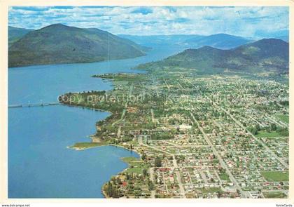 Kelowna British Columbia Canada Canada's Apple Capital Okanagan Lake aerial view