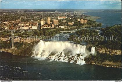 Ontario Canada Niagara Falls American Falls Niagara River aerial view
