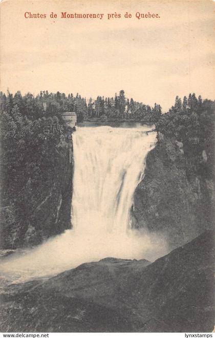 A956 Canada Chutes de Montmorency pres de Quebec Waterfall vintage postcard