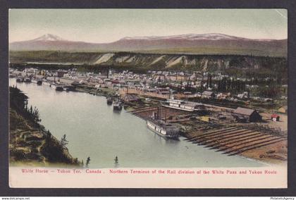 CANADA, Postcard, White Horse Yukon Ter., Northern Terminus of the Rail division