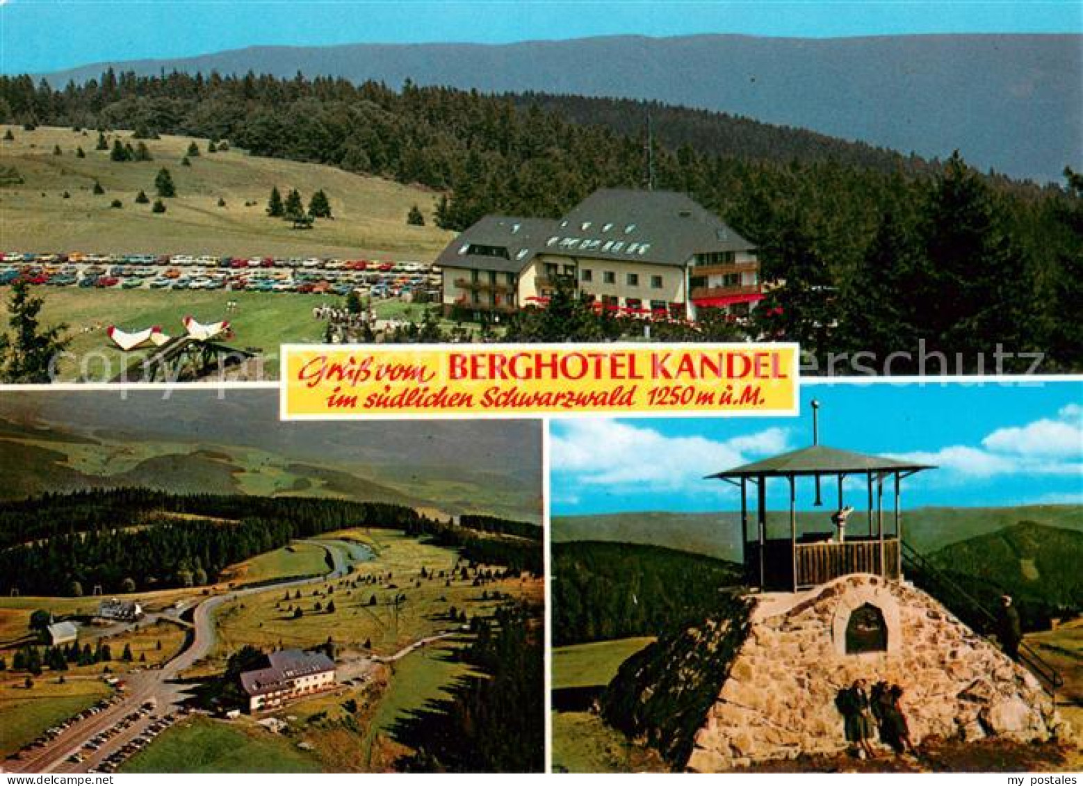 Kandel Breisgau Berghotel Kandel Fliegeraufnahme Aussichtsturm