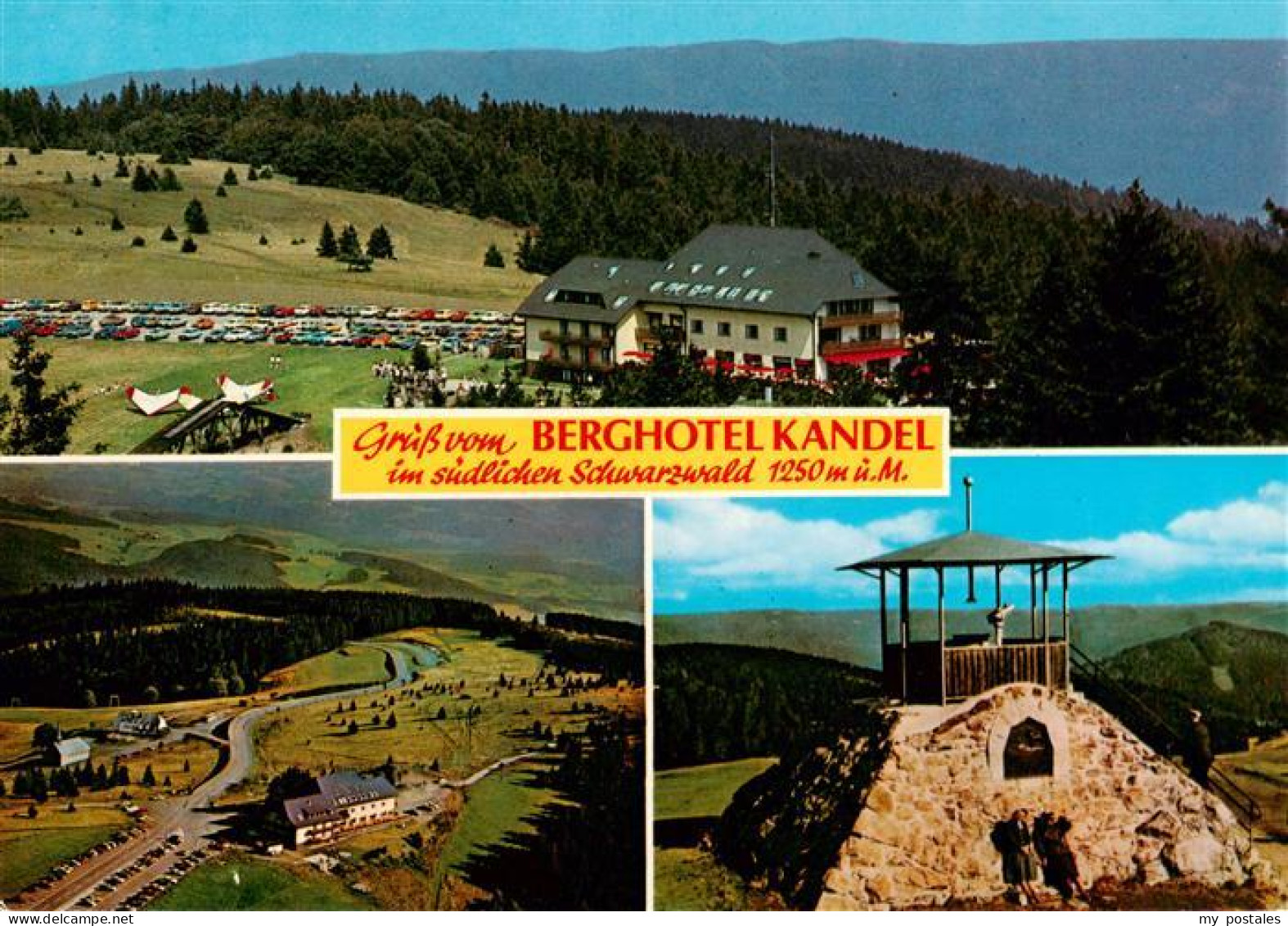 Kandel Breisgau Berghotel Kandel Fliegeraufnahme Kandelpyramide