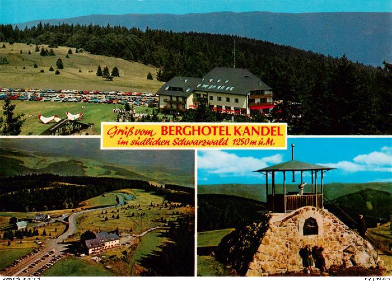 Kandel Breisgau Berghotel Kandel Fliegeraufnahme Pyramide