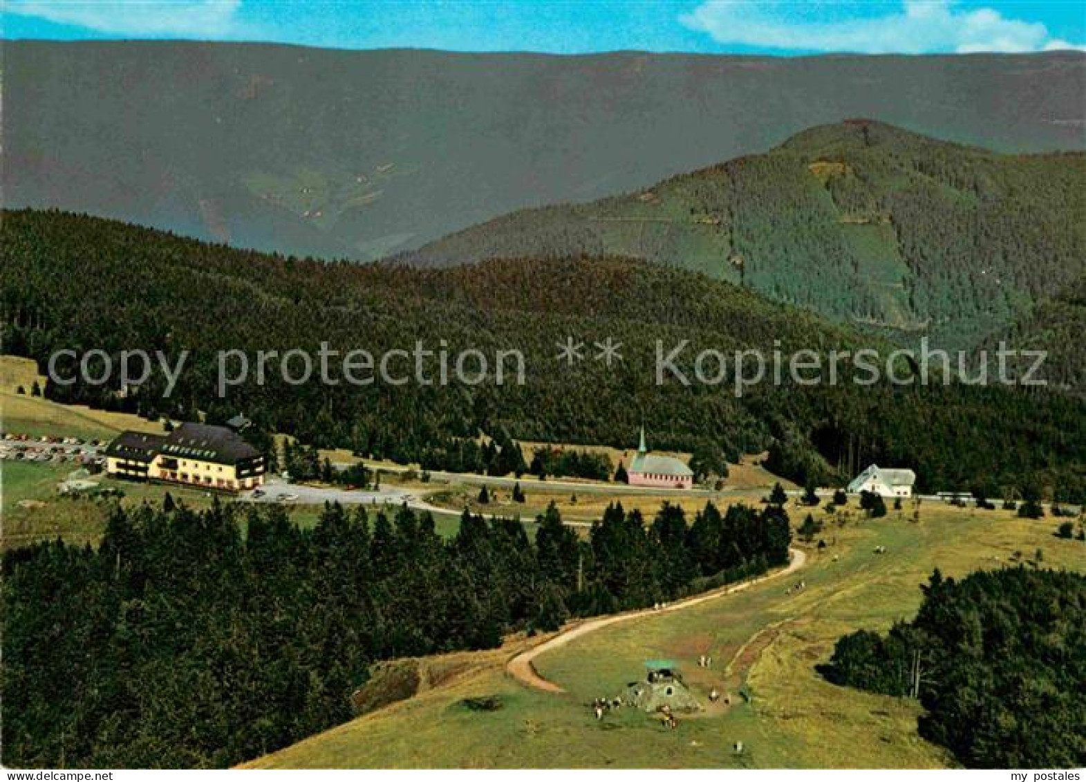 Kandel Breisgau Berghotel Kandel Schwarzwald Fliegeraufnahme