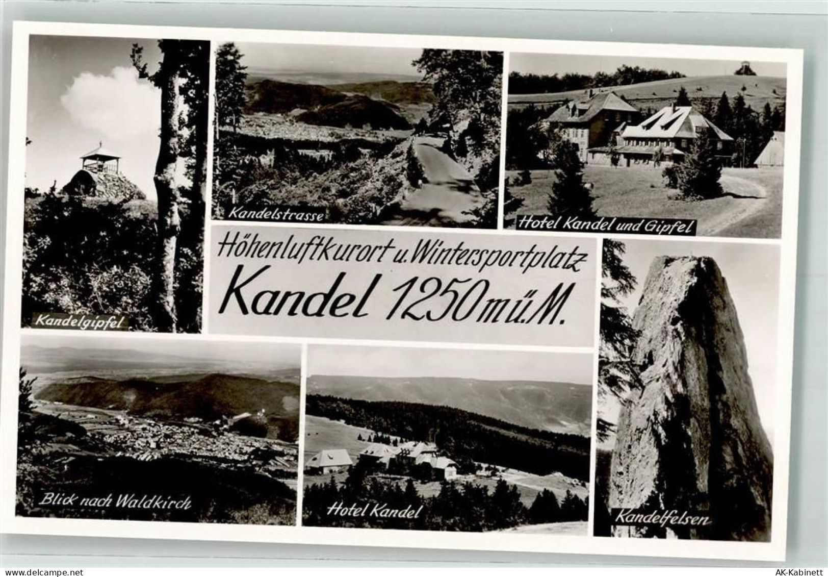 Kandel Foto AK Berggipfel Kandelstraße Hotel Kandel Kandelfelsen Waldkir... - 39671602