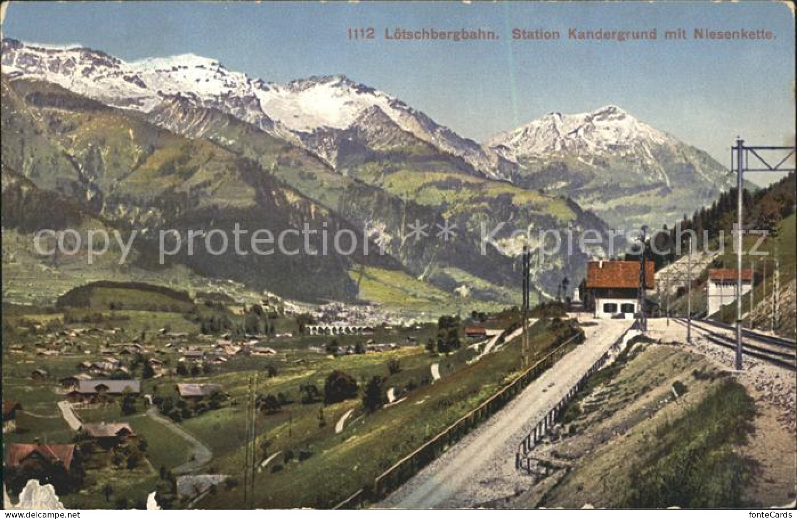 Kandergrund mit Niesenkette Loetschbergbahn
