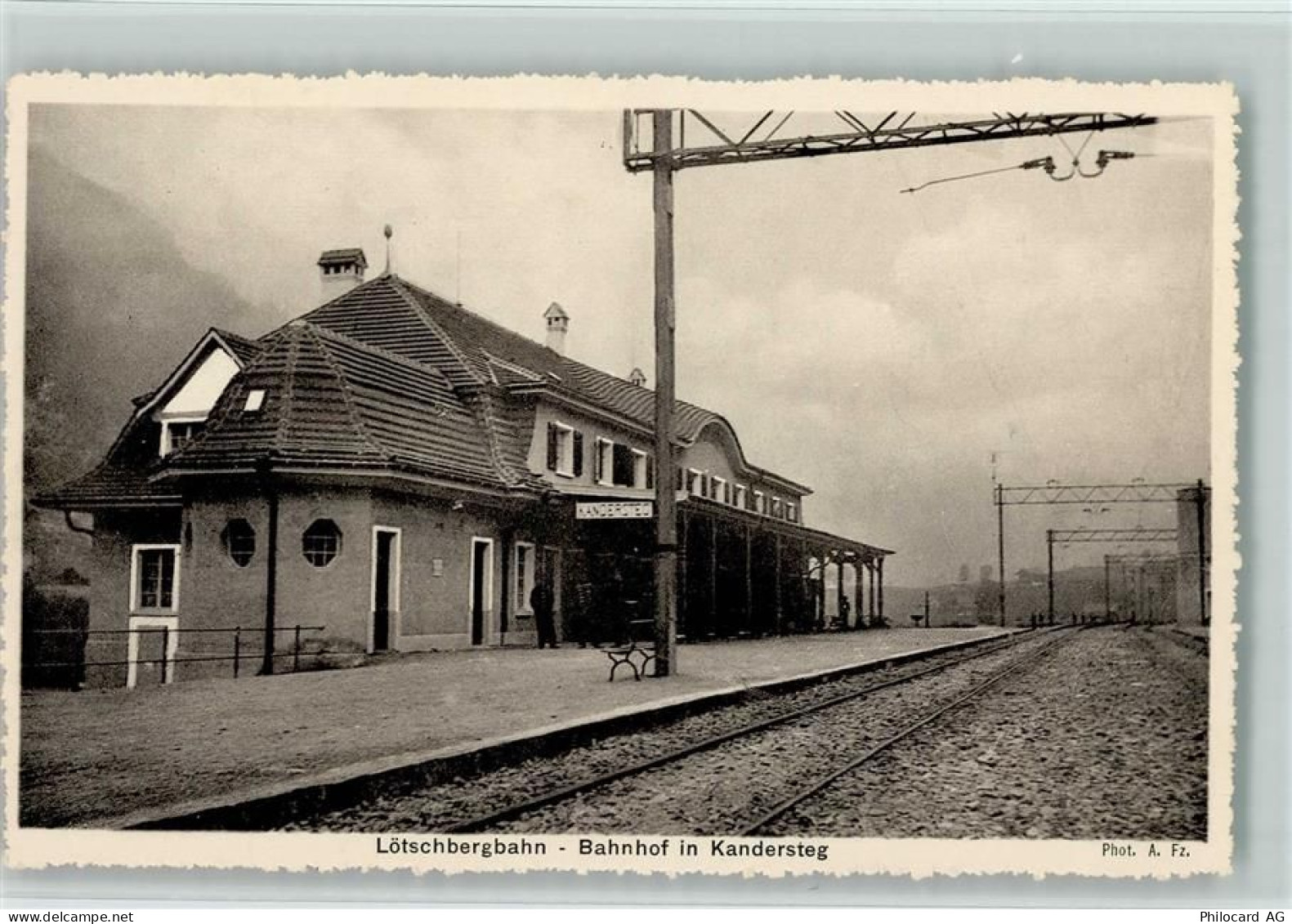 Kandersteg Lötschbergbahn - Bahnhof AK Bahnhof Schweiz - 13105921