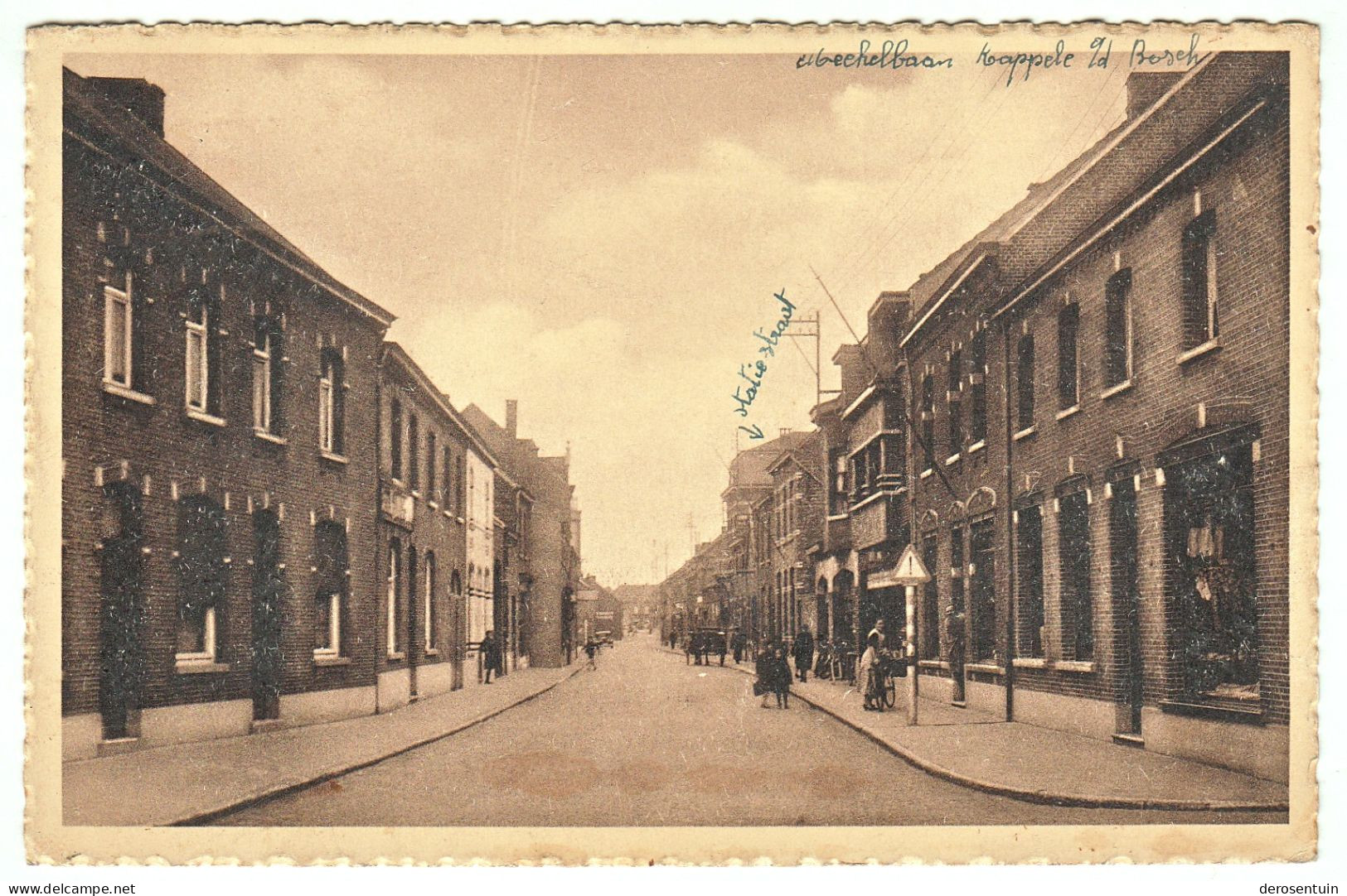 [Kapelle-op-den-Bos Mechelbaan] / Uitg. Jos. Coosemans-Beulens [Bosch straat baan chaussée de Malines Mechelen op naar]