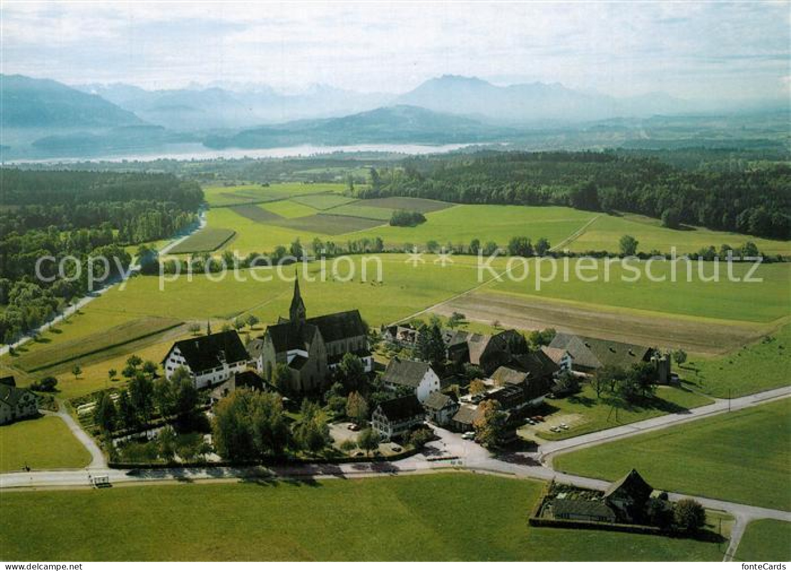 Kappel Albis Kloster Fliegeraufnahme