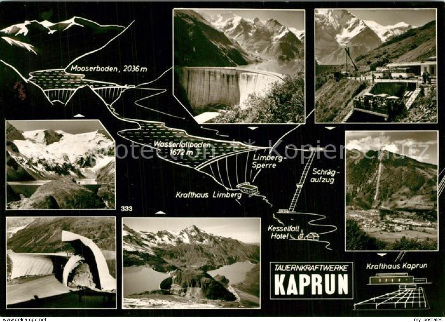 Kaprun Pinzgau-Pongau Salzburg AT Tauernkraftwerke Staumauer Krafthaus Kaprun