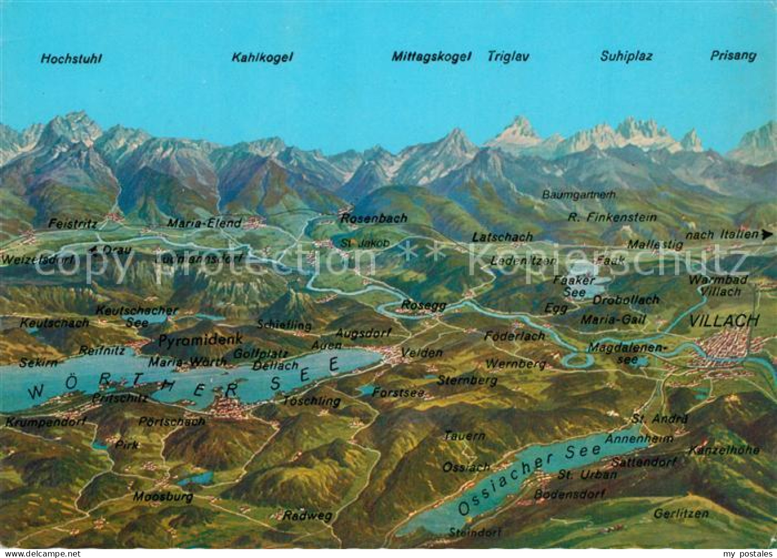 Karawanken Slowenien Kaerntner Seen Gebiet