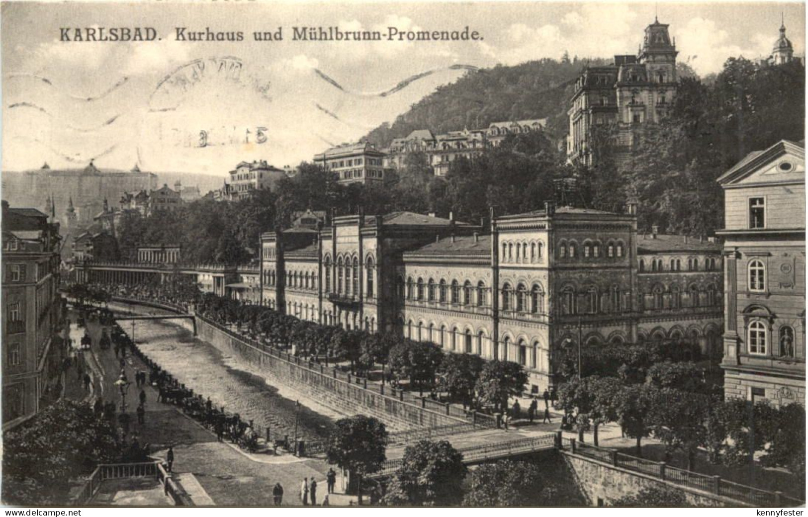 Karlsbad - Kurhaus und Mühlbrunnen Promenade