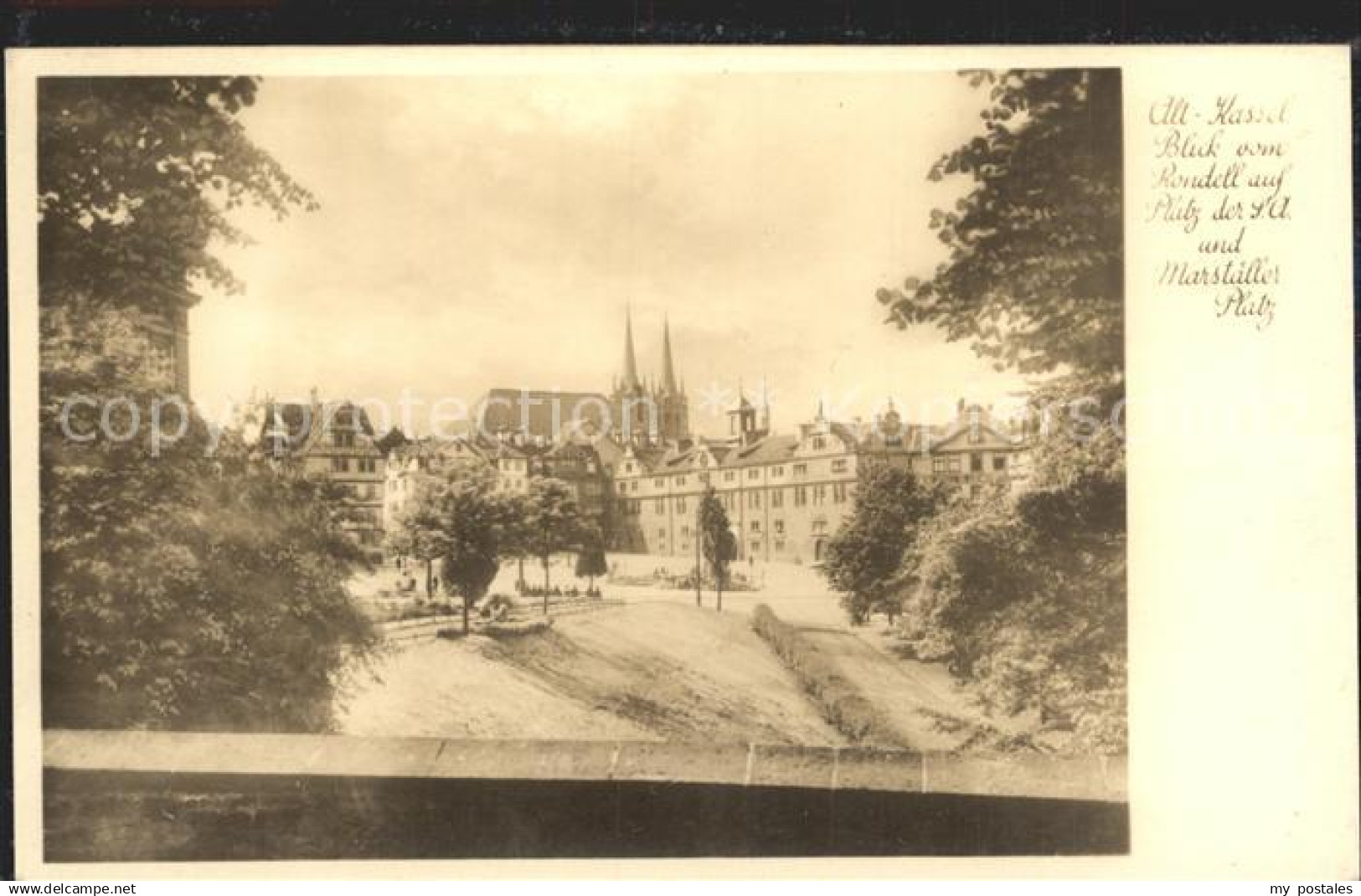 Kassel Alt Kassel Blick vom Rondell