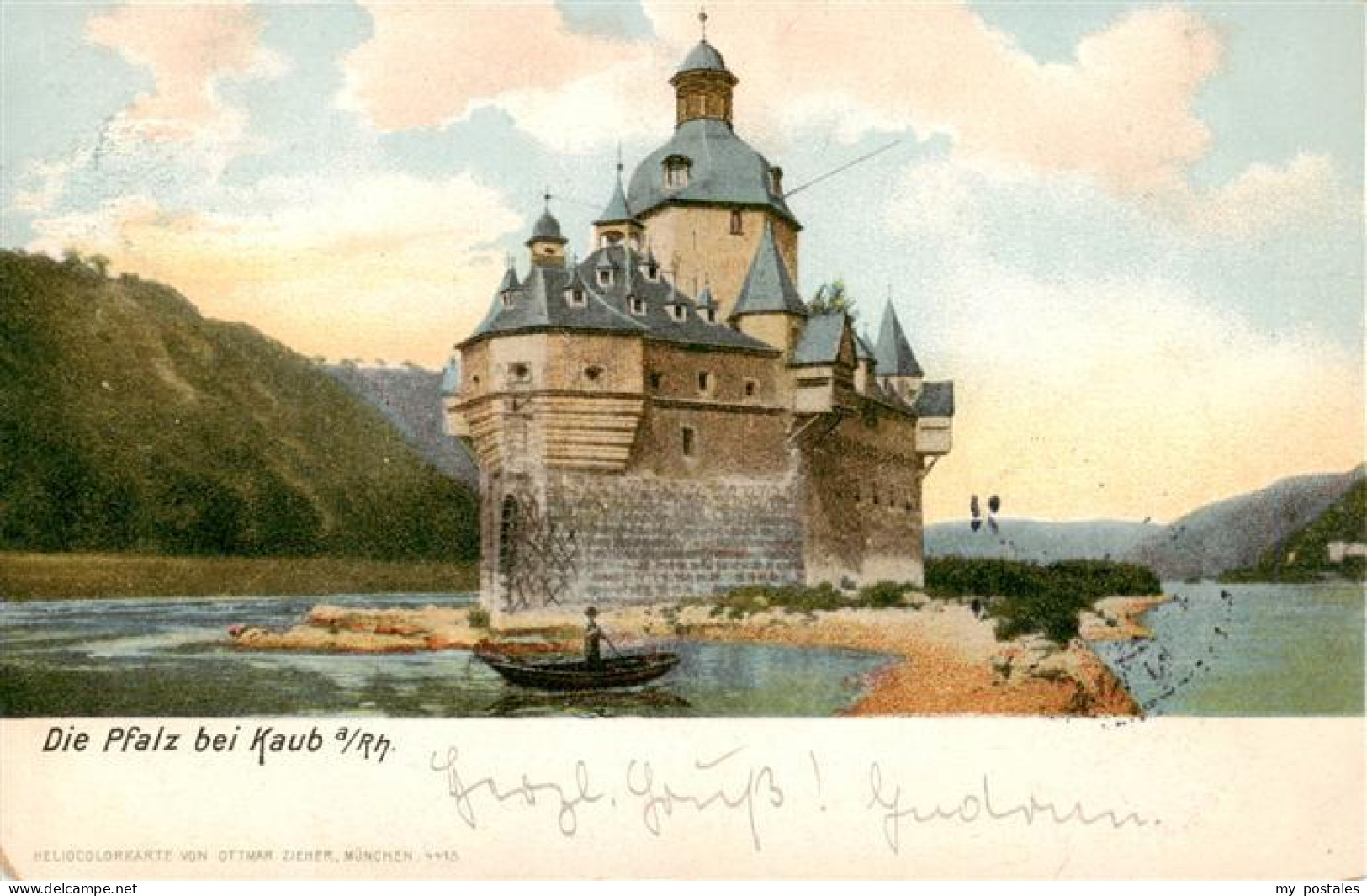 Kaub Caub Rhein Die Pfalz
