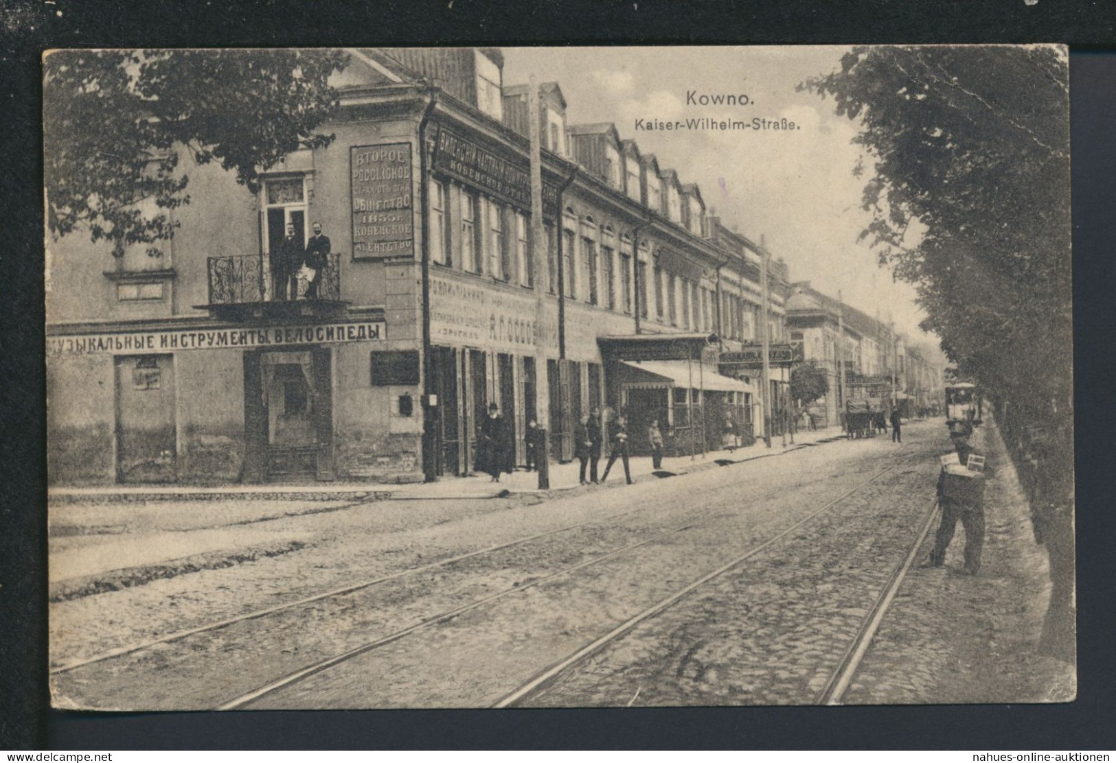 Kaunas Kowno Litauen Baltikum Kaiser Wilhelm Straße Feldpost Coburg Bayern