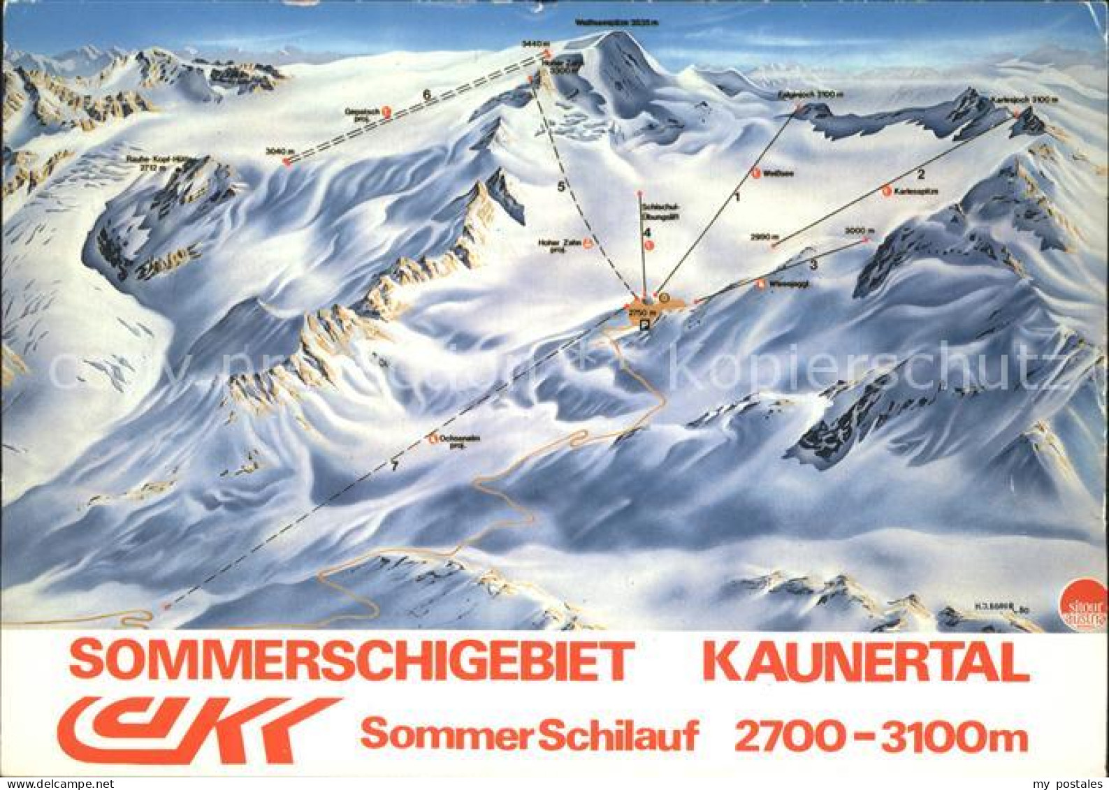 Kaunertal Sommerschigebiet oetztaler Alpen