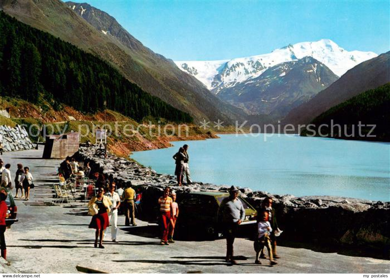 Kaunertal Tirol AT Kaunertalkraftwerk Steinschuettdamm