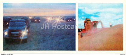 grain flights - truck ZIL - harvester - 1976 - Kazakhstan USSR - unused