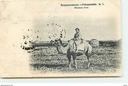 Kazakhstan - Homme sur un dromadaire - Petropavl